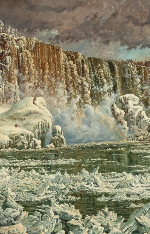 sbsebek: Peter Caldeon Cameron (1854-1934)Niagara Falls in winter, oil on canvas, 177,2 x 116,5 cm. 