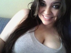 bbwhottie:  Look at thise eyes! ….And tits!Fuck thick cuties like her near you, make a profile »  So sexy!!!