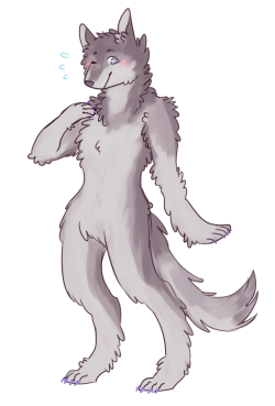 Tokipones:  I Helped Bebuzzu A Little In Making A Fluffy Werewolf Oc!! Her Name Is