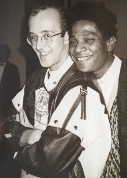 primary-yellow:  KEITH HARING AND JEAN-MICHEL BASQUIAT, NEW YORK, 1984 PHOTO BY ANDY WARHOL 
