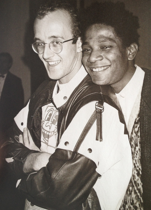 primary-yellow:KEITH HARING AND JEAN-MICHEL BASQUIAT, NEW YORK, 1984PHOTO BY ANDY WARHOL