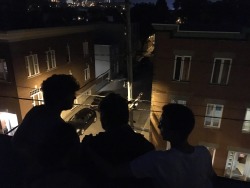 ohyourewelcome:  friends on a roof last night