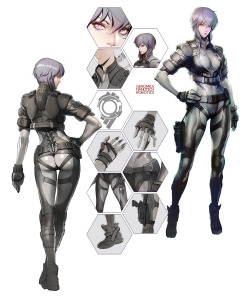 Playfirstassault:    Check Out The Concept Artwork Of Motoko! 