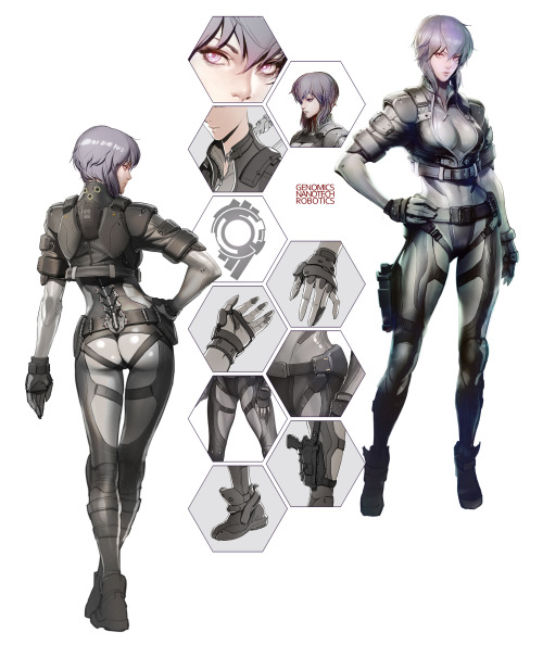 playfirstassault:    Check out the Concept Artwork of Motoko! 