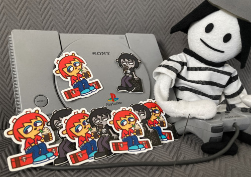 Get a move on! Still have some Um Jammer Lammy and Rammy stickers available to put some pep in your 