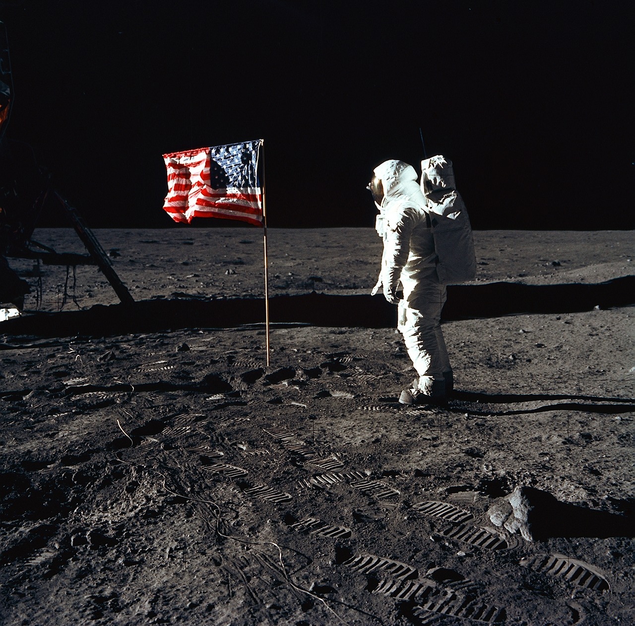 wonders-of-the-cosmos:   July 20, 1969: One Giant Leap For Mankind   ☽ ☾  