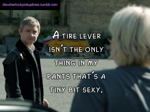 Porn bbcsherlockpickuplines:“A tire lever isn’t photos