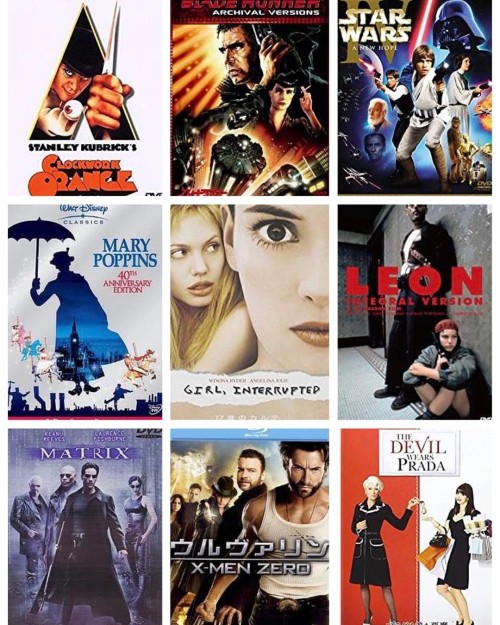 改訂版 #私を構成する9枚 #映画 #映像 #movie #movies #時計じかけのオレンジ #aclockworkorange #ブレードランナー #bladerunner #スターウォーズ4 