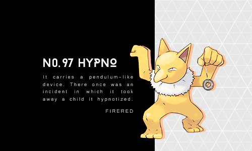 Hypno  Pokédex