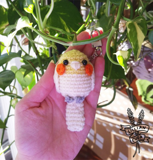 I made this cute little birb friend keychain amigurumi for a friend’s birthday gift last year.