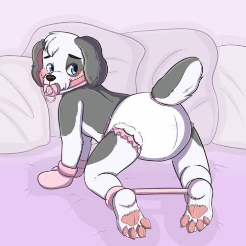 The perfect sissy baby puppy happy place =D *frantically jumps up and down while raising my front pa