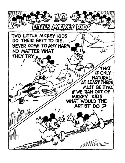 ae-daily: Holy cow, man. (Ten Little Mickey Kids, from Mickey Mouse Annual 11)