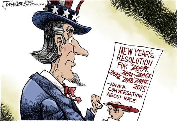 cartoonpolitics:  &ldquo;Whites and racial minorities speak a different language