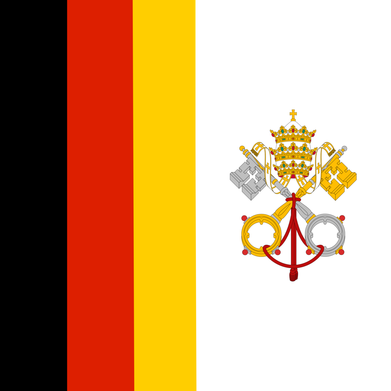 Flag of if Pope Benedict usurped Pope Francis’ Argentinian Catholic Empire and created a German Catholic Empire (requested by u/matinthebox). from /r/vexillology
Top comment:...