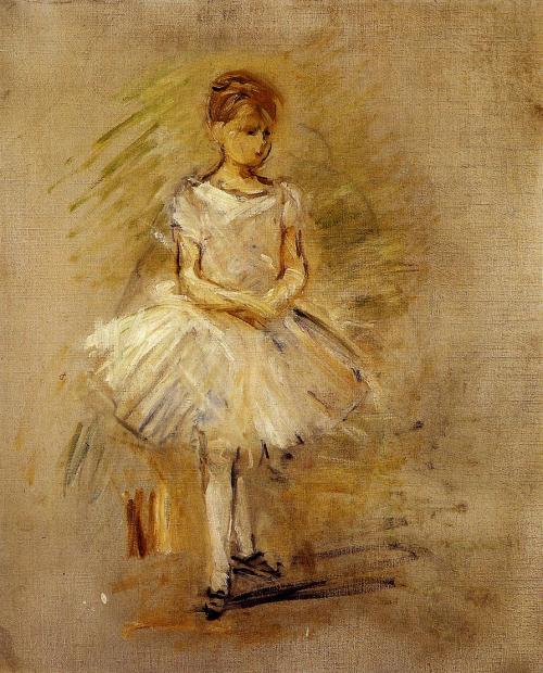 artist-morisot: Little Dancer, 1885, Berthe MorisotMedium: oil,canvas