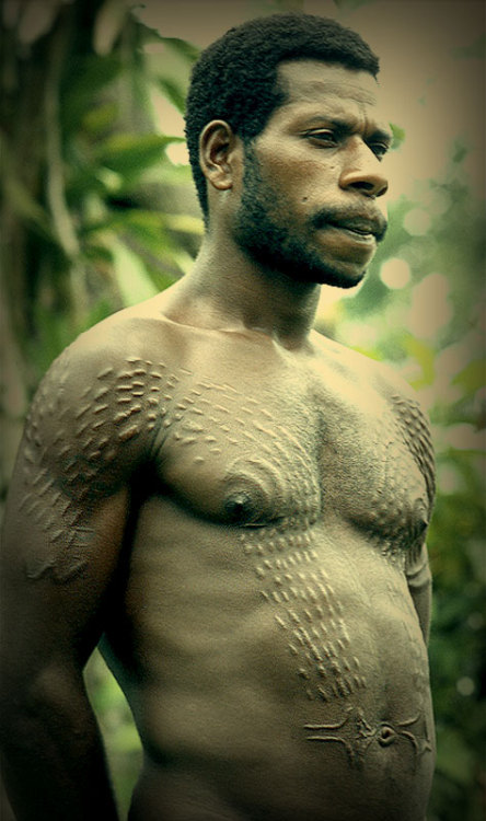 indigenouswisdom:Kinangara man from the Sepik River, Papua New Guinea.Many tribes from along the Sep