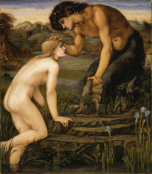 Pan and Psyche by Edward Burne-Jones, 1872-1874.