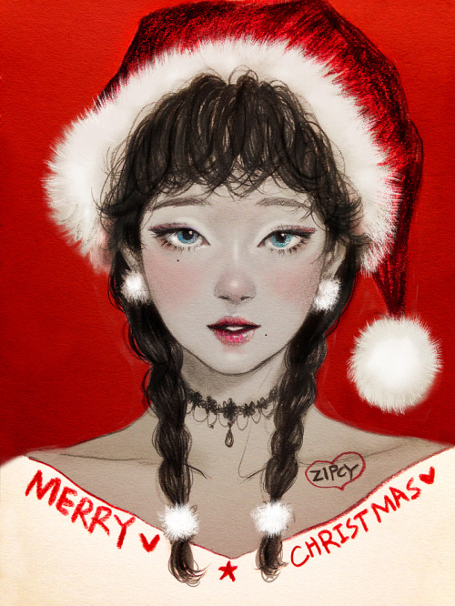 Merry Christmas !  by Illustrator ZipcyIllustrator Zipcy pencil drawing video. Plz Watch on HD ! 