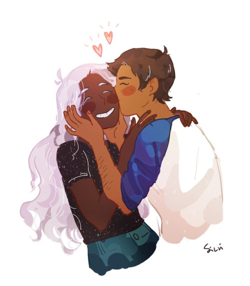 sillypeppers:what can be sweeter than kisses between two literal cotton candies?