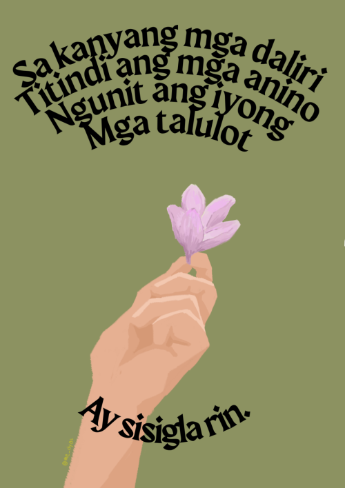 me-dyas: Oh, buwan ng mayo~ [Kalachuchi by Munimuni][Maragsa font by John David Maza](May 2022)