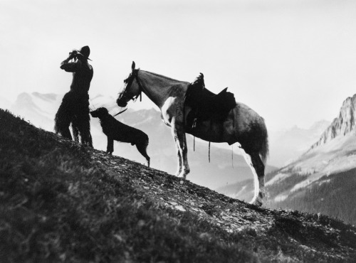 old-hopes-and-boots:Top of Burgess Pass, British Columbia. by Oliver, W.J., Calgary, Alberta. circa 