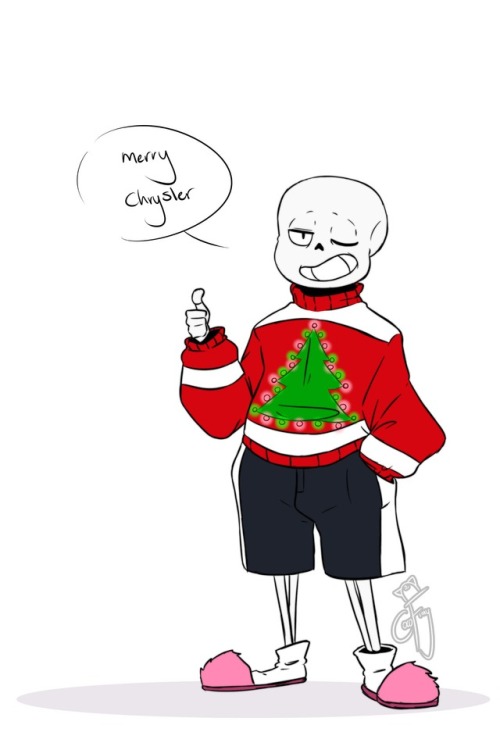 cocofinny:i wanted to do an undertale xmas pic but uhhhhhhhh here have a sans 