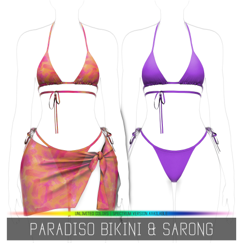 PATREON ACCESS | AUGUST 2021[ Paradiso Bikini & Sarong ][ Sonique Hair ][ Amorini Necklace ][ Is