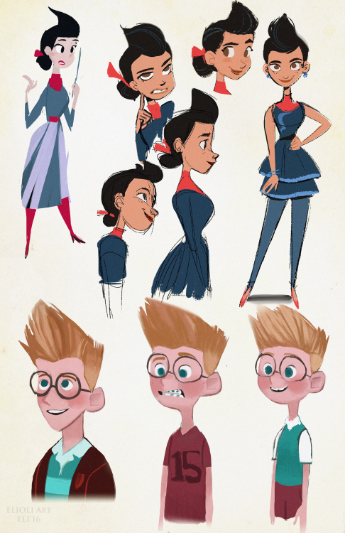 elioli-art:Some of these aren’t the best, but whatevah! We both love Meet the Robinsons! (And the book too) It got us through some rough middle school days. I wanted to do all of the characters..but maybe another day. Yes, it’s a lot of Cornelius