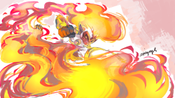 spookysulley:  dizzieskizze:  52/721 Infernape