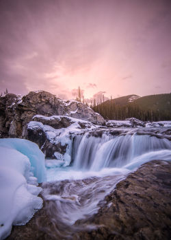 etherealvistas:  Morning View - Elbow Falls, Alberta (Canada) by  Zack Splaine || Facebook 