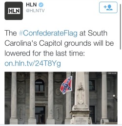 krxs10:  THOUSANDS GATHER TO WATCH CONFEDERATE FLAG BEING TAKEN DOWN IN SOUTH CAROLINAS CAPITOL GROUNDS TODAY 07-10-15Celebrate the little victories!!!#TakeDownTheFlag #BlackLivesMatter