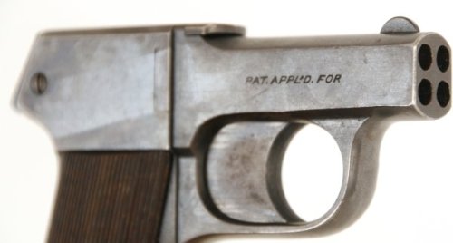 Mossberg Brownie four shot .22 caliber pocket pistol, circa 1920’s or 1930’s.