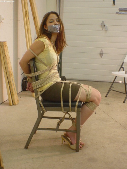 XXX exidor77:  w-gagged:  Anna Chair Tied and photo