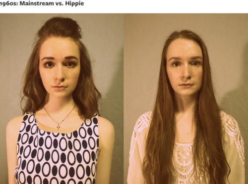 policymic:  16-year-old dresses as every culture and counterculture of the last 100 years  Flapper. Beatnick. Hippie. Hipster.  In her project “Counter // Culture,” 16-year-old photographer Annalisa Hartlaub captures all the mainstream and countercultural