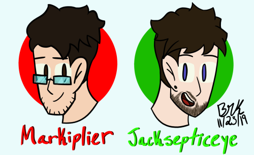 I updated the way I draw Mark and Jack.Speedpaint: https://www.youtube.com/watch?v=-2jEffqsXIs