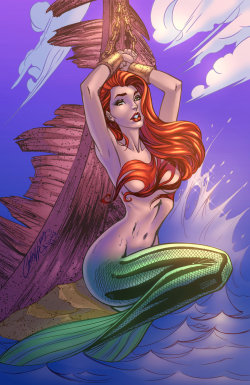 rule34world:  Siren (Ariel, Little Mermaid, Disney) [Artists: j-scott-campbell, j-skipper, yusutina]http://therule34.net