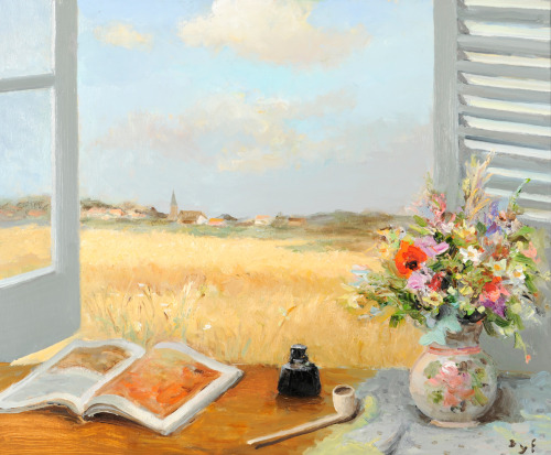 the-paintrist:  dappledwithshadow: Marcel Dyf (French, 1899-1985)Open Window Marcel Dyf (1899–1985) 