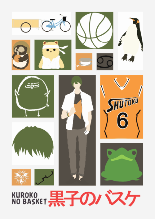 seitet: 黒子のバスケ   ※   ミニマルな  ↳  MIDORIMA SHINTAROU for leona-dracontis KUROKO | KAGAMI | KISE | MU