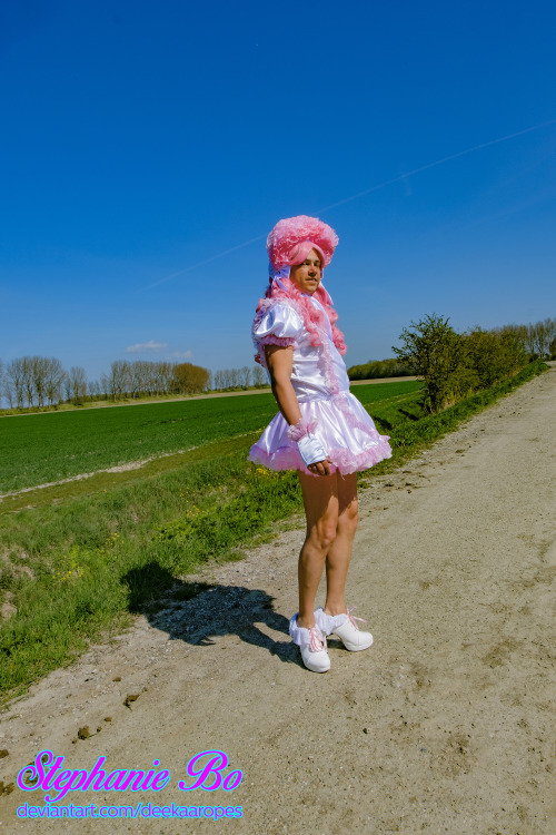 Cute Sissy Girl enyoing a Walk in the Country Side 1