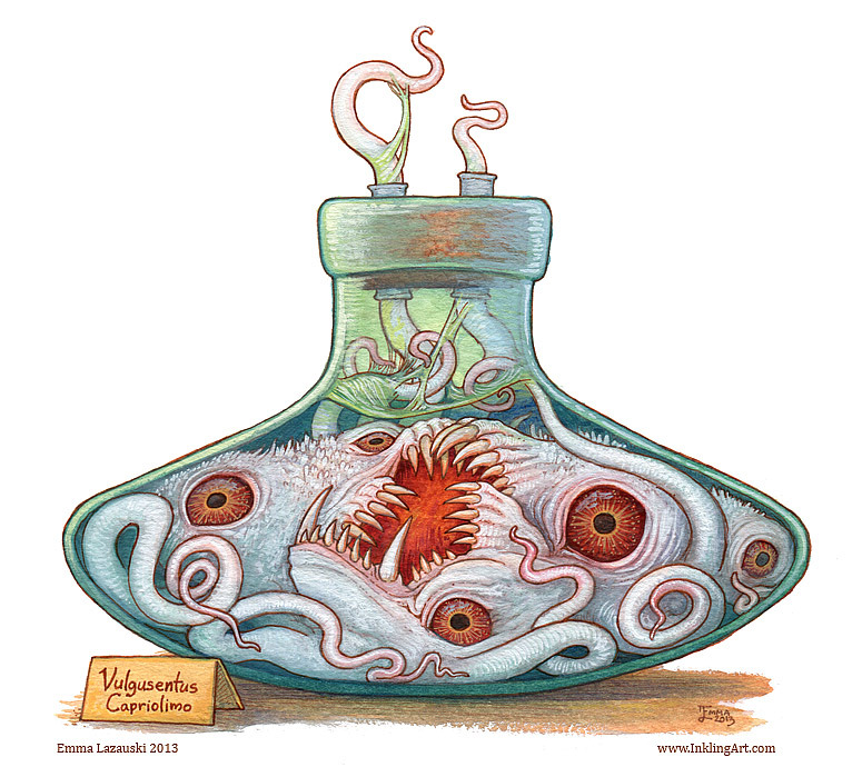 inklingart:  siryl:  Emma Lazauski a.k.a. Emla a.k.a. Inkling has twenty bottled