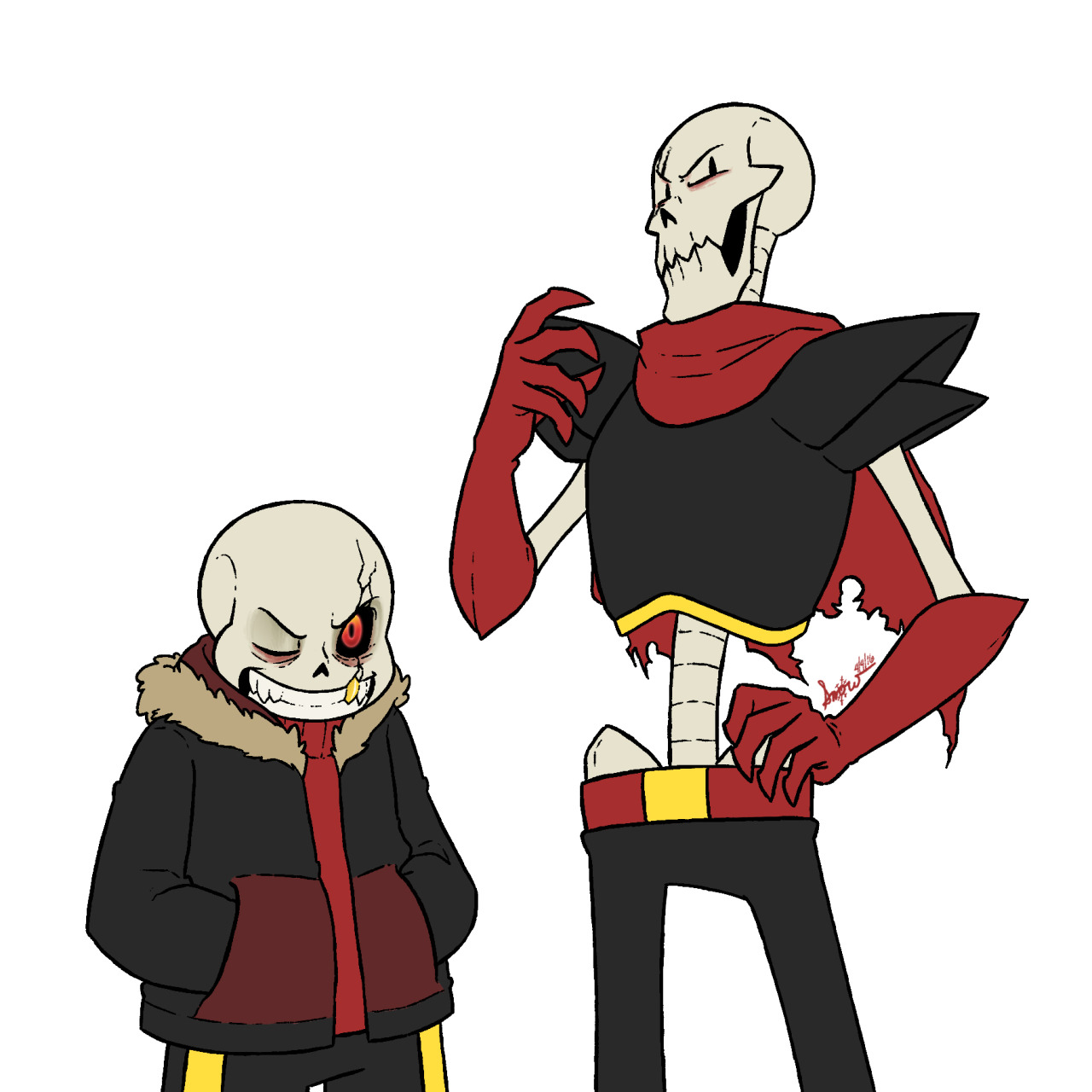 sbrucket:  Different skeletons in different styles. This took so long XD but is was