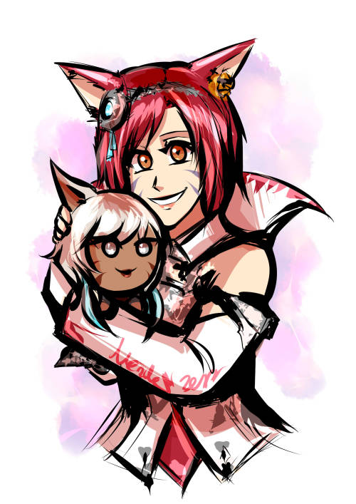 Bday Gift for @lucescarlet Luxaria & Y’shtola <3MY COMMISSIONS INFOKO-FIhttps://www.etsy.com/