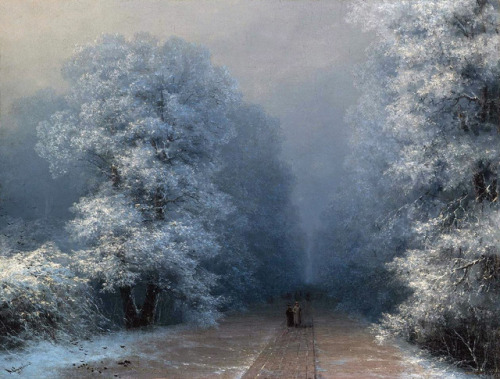 Ivan Aivazovsky, Winter Landscape, 1876