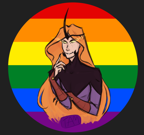 Happy Pride everyone!Finally I managed to draw something, our favorite (second to Melkor of course) 