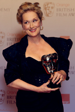 thefuckingweight:  Meryl Streep - BAFTA Awards - 2012 Can I just say how much I miss last year?