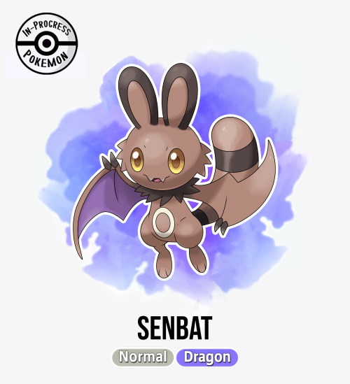 inprogresspokemon:This Sentret-Noibat hybrid line was commissioned by @midnight197 and displays thei