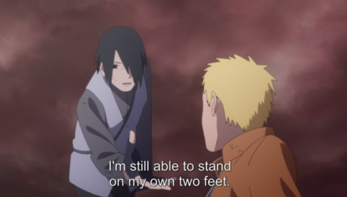 milkshake-fairy:What kind of gross flirting in the middle of the battle field?? Boruto’s dads are so