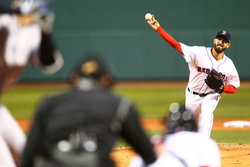 Photo recap from the April 12th game between the Boston Red Sox and the New York Yankees for Getty I