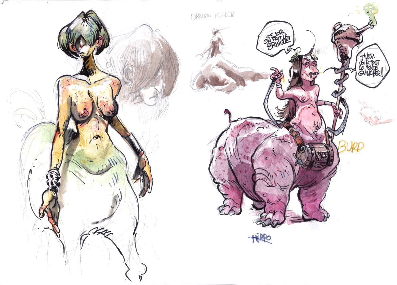 leocherel:    Here comes a sexy Hippopotamus-Centaur for the CDChallenge of this