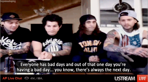 hopelesshoping:  Asked by a fan: Mike, how do you stay positive even on the bad days? 